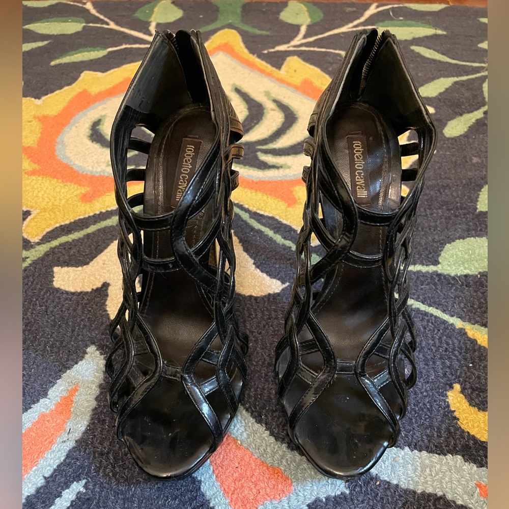 Roberto Cavalli Black Women's Heels 9.5/39.5